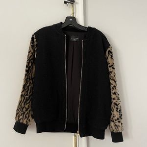 Club Monaco Leopard Bomber